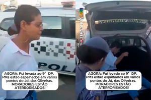 Fernanda Curti (PT) foi presa durante reintegração de posse em Guarulhos(Reprodução)