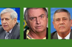 Heleno, Bolsonaro e Braga Neto(Reprodução)