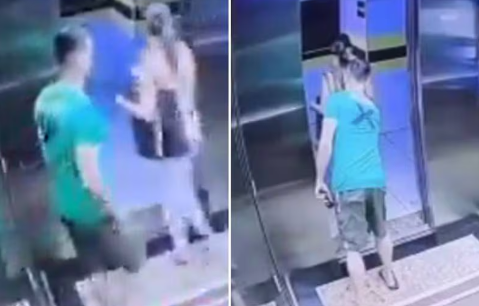 VÍDEO: Homem passa mão nas partes íntimas de mulher dentro de elevador