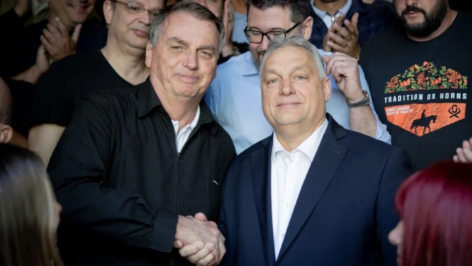 Jair Bolsonaro e o primeiro-ministro da Hungria, Viktor Orbán