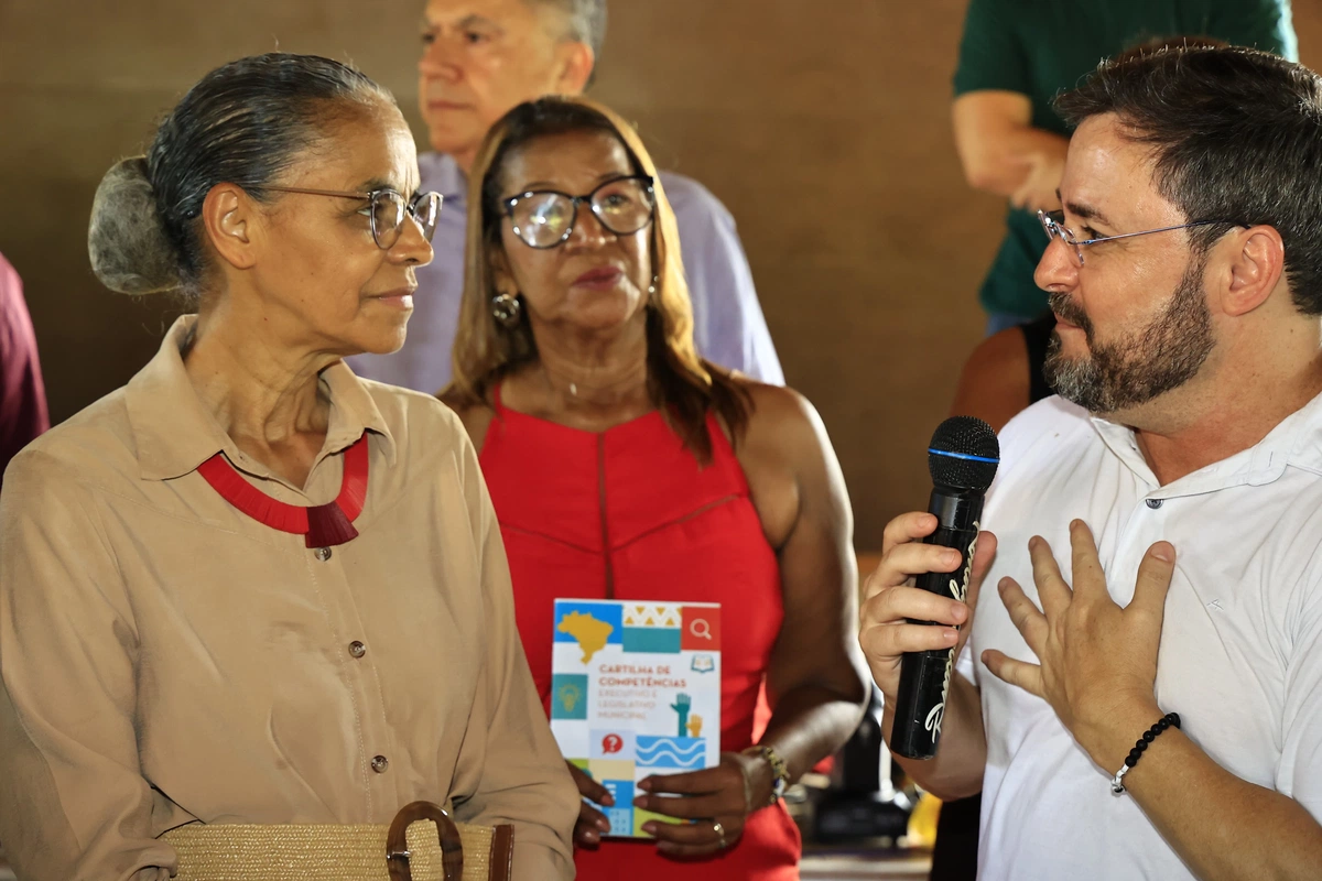 Ministra Marina Silva e Fábio Novo