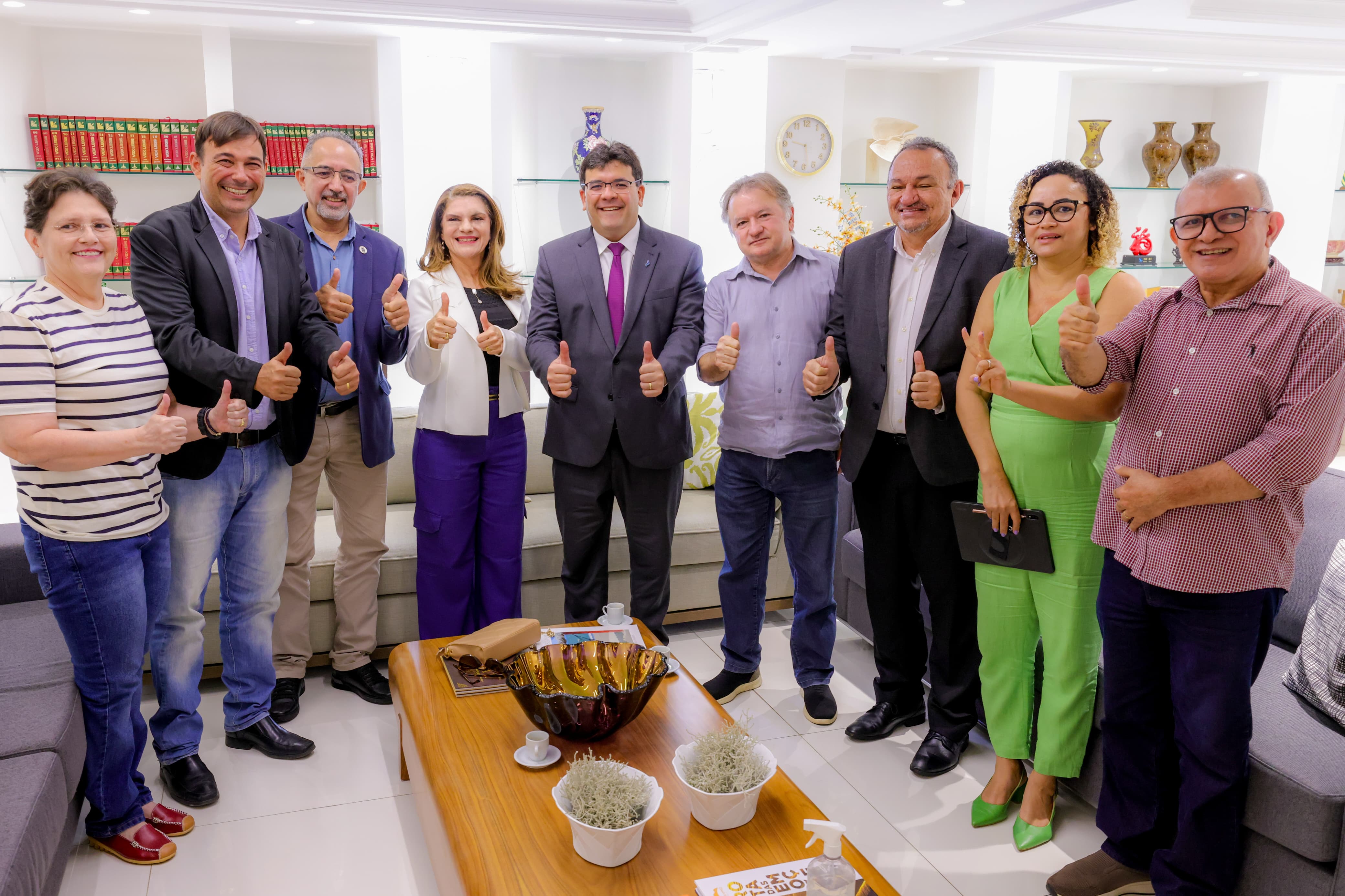 Rafael Fonteles recebe visita dos pré-candidatos à reitoria da UFPI