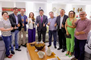 Rafael Fonteles recebe visita dos pré-candidatos à Reitoria da UFPI(Reprodução)