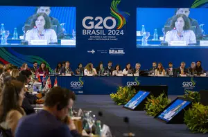 A Ministra da Saúde, Nísia Trindade, participa do GT de Saúde do G20 Brasil(Rafael Nascimento/MS)