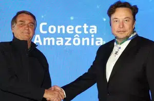 Bolsonaro e Elon Musk(Reprodução)