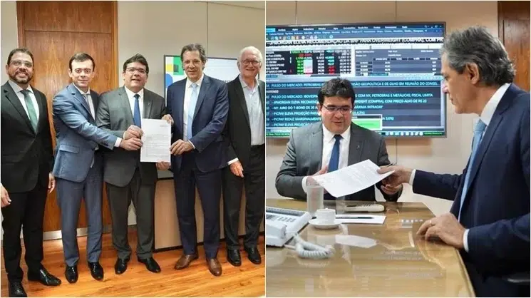 Com Haddad, Rafael assina contrato de R$ 2 bilhões em investimentos para o Piauí (Foto: Ccom)