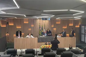 Deputado Franzé Silva (PT) presidindo a sessão plenária desta terça-feira (2)(Reprodução/aline Raquel)