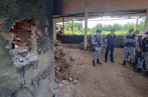 Drogas apreendidas na região litorânea do Piauí são incineradas(Divulgação/PC-PI)