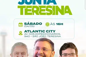 Junta Teresina acontece neste sábado (4), no Atlantic City(Divulgação/Ascom Fábio Novo)