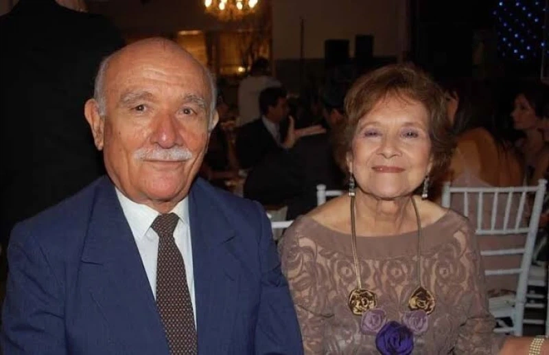 O ex-governador Bona Medeiros e sua esposa Helena Medeiros