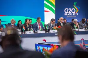 Reunião ministerial da Trilha de Finanças do G20, em Washington(Diogo Zacarias/MF)