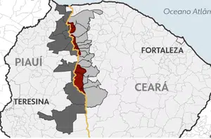 Território de litígio entre Piauí e Ceará(Reprodução)