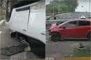 Caminhonete capota após colisão com carro e condutores ficam feridos em Teresina