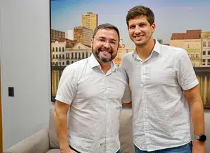 Fábio Novo e o prefeito de Recife, João Campos
