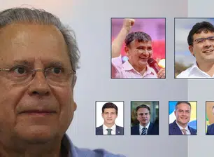 José Dirceu, Wellington Dias, Rafael Fonteles, João Campos, Camilo Santana, Renan Filho e Rui Costa