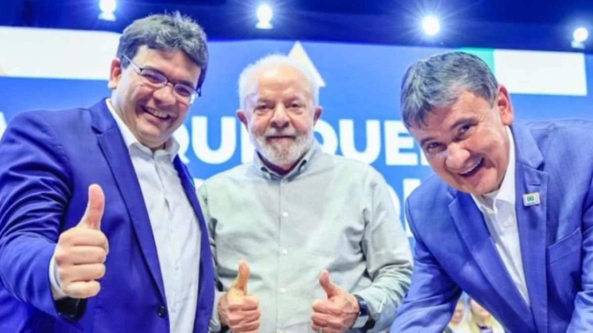 Rafael, Lula e Wellington Dias