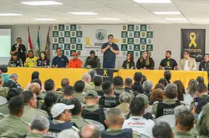 Secretário de Segurança Chico Lucas durante o lançamento da campanha do maio amarelo(Divulgação/SSP-PI)