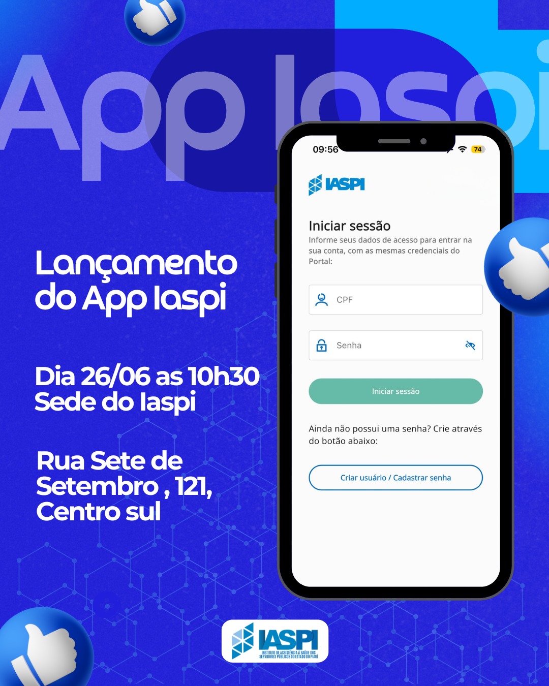 Iaspi lança aplicativo que reúne serviços digitais e aproxima atendimento dos usuários nesta sexta (26)