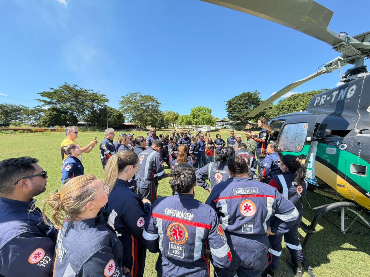 SAMU Aéreo: municípios recebem treinamento para uso de helicóptero no transporte de pacientes
