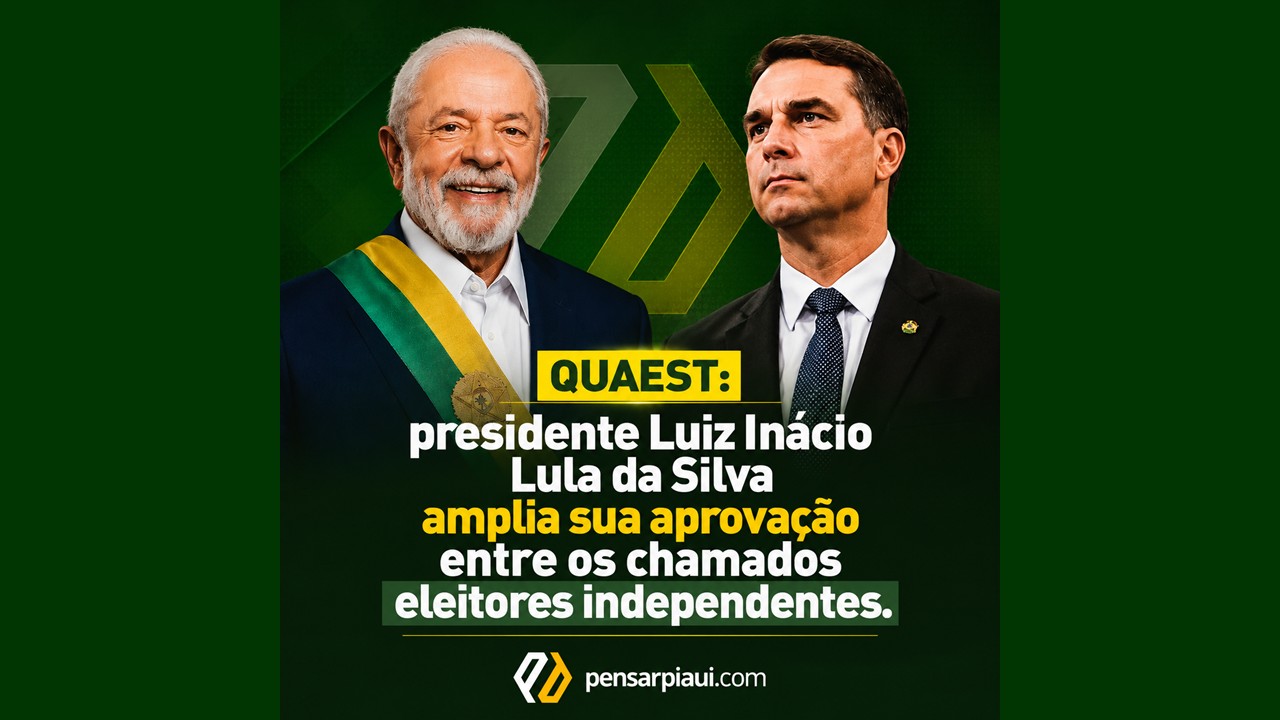 Pesquisa Quaest: Lula cresce entre eleitores independentes e amplia vantagem sobre Flávio Bolsonaro