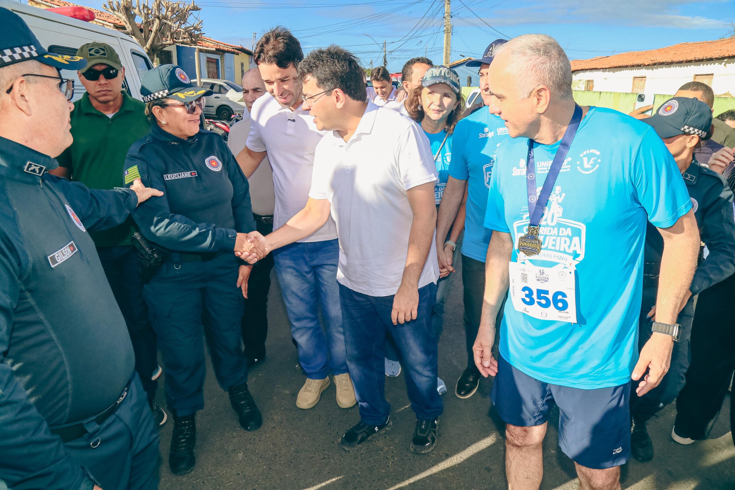 Em Floriano, Rafael Fonteles prestigia 20ª Corrida da Fogueira e destaca integração entre Polícia Militar e sociedade