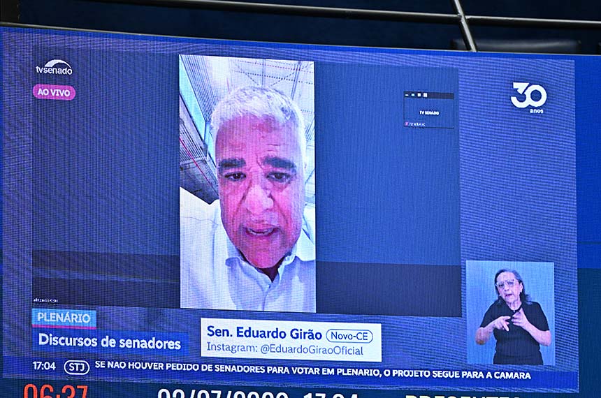 Girão pede fim das bets e relata denúncias contra órgãos públicos no Ceará