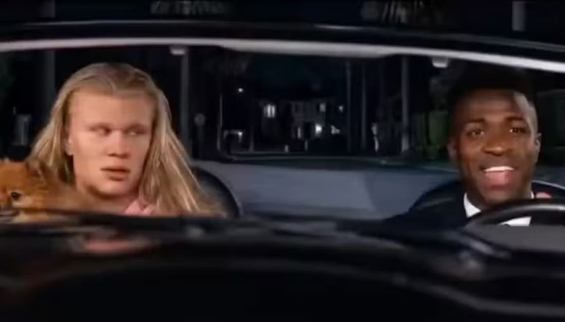 Haaland entra na brincadeira e convida Vini Jr. para recriar meme viral