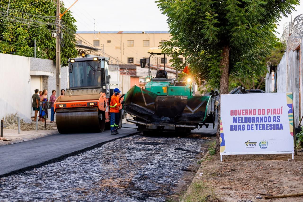 Governo do Estado já levou asfalto novo a mais de 80 ruas e avenidas de Teresina