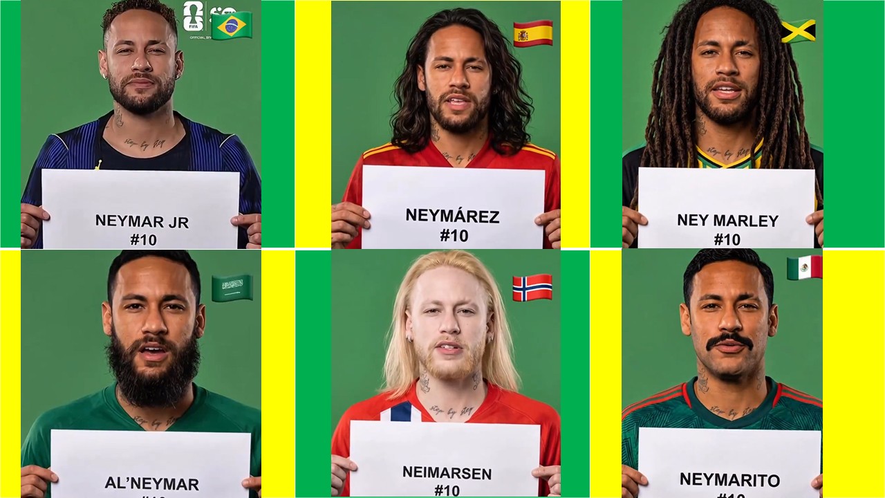 Imagine como seria Neymar se ele tivesse nascido em outros países
