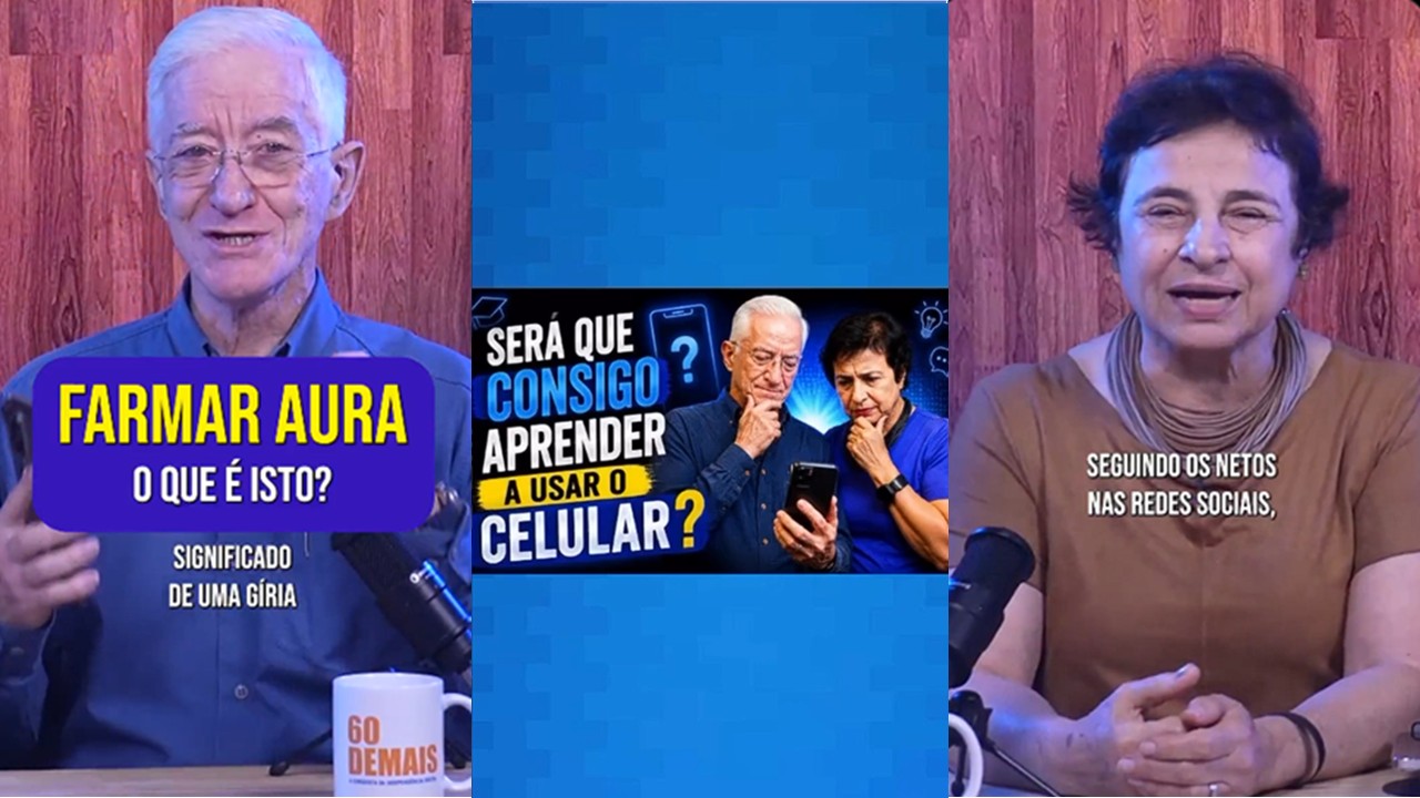 Quem disse que avó não farma aura?  Casal ajuda idosos a dominar a tecnologia e as gírias da internet