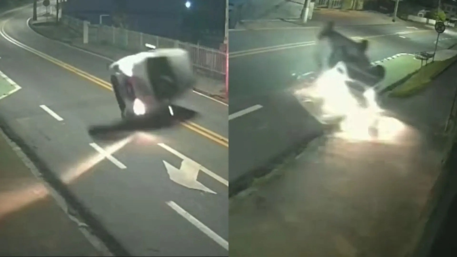 VÍDEO: Motorista capota carro e segue dirigindo após desvirar