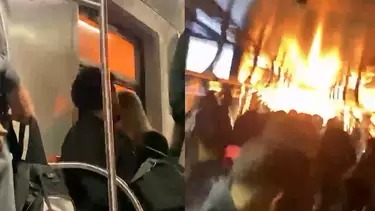 Pânico e desespero: veja momento da explosão dentro de trem em SP