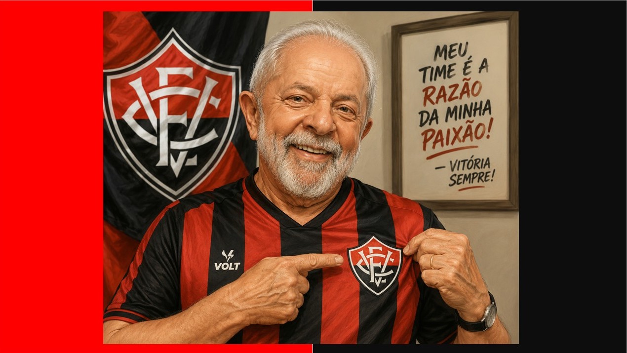 Lula se declara torcedor do Vitória, provoca Wagner e Rui Costa e critica arbitragem contra o Leão