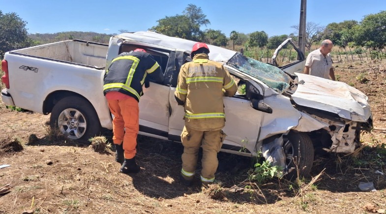 Criança e outras três pessoas ficam feridas após acidente na BR-316 no Piauí