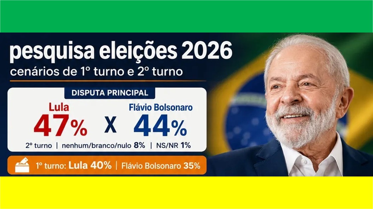 Pesquisa BTG/Nexus: Lula lidera 1º turno e vence todos os adversários no 2º turno em 2026