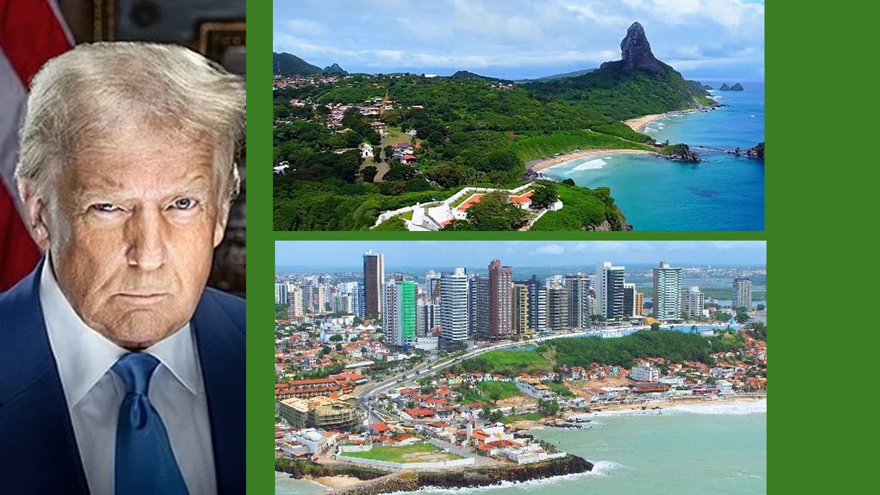 Depois do Canal do Panamá e Groenlândia, EUA querem Fernando de Noronha e Natal-RN