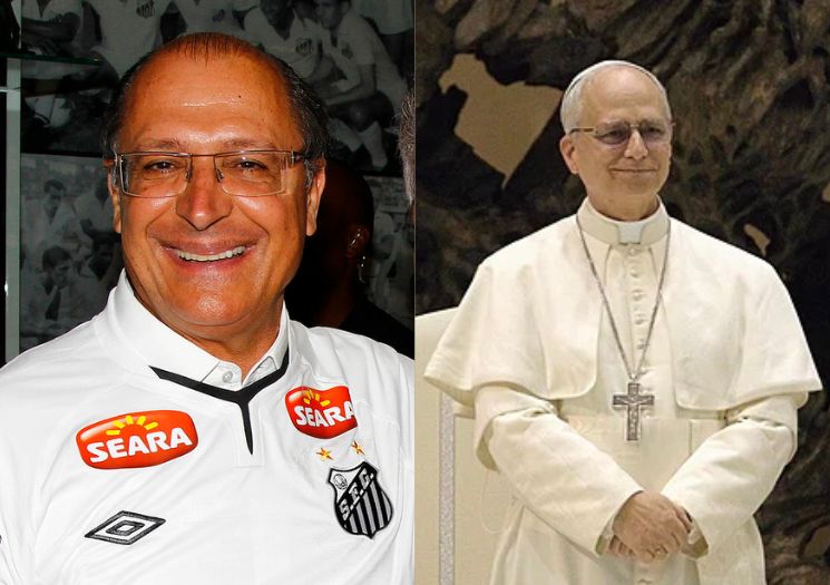 Alckmin dá camisa do Santos a Leão XIV: “Peixe é símbolo cristão”