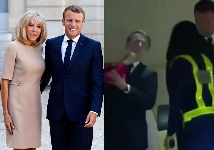 Vídeo de Brigitte empurrando rosto de Macron gera polêmica