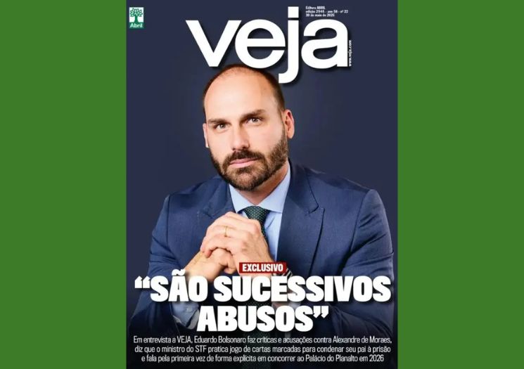 Veja lança o golpista Eduardo Bolsonaro à presidência da República