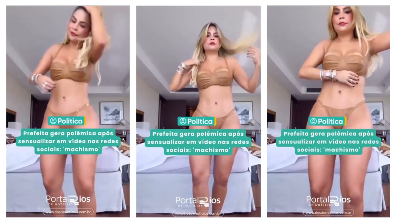 Prefeita de Marituba (PA) viraliza após vídeo dançando de biquíni
