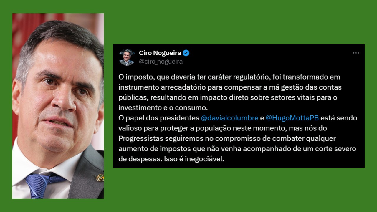 Ciro Nogueira e a chantagem política travestida de responsabilidade econômica