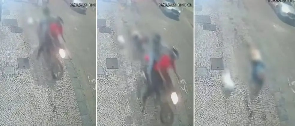VÍDEO: Idosa é arrastada por moto durante assalto no RJ
