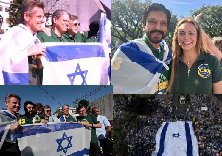 Do verde e amarelo ao azul e branco: bolsonarismo abandona a pátria para cortejar Israel