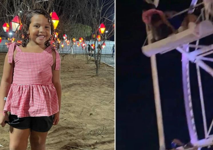 VÍDEO: Criança cai de roda gigante em festa de São João na Bahia