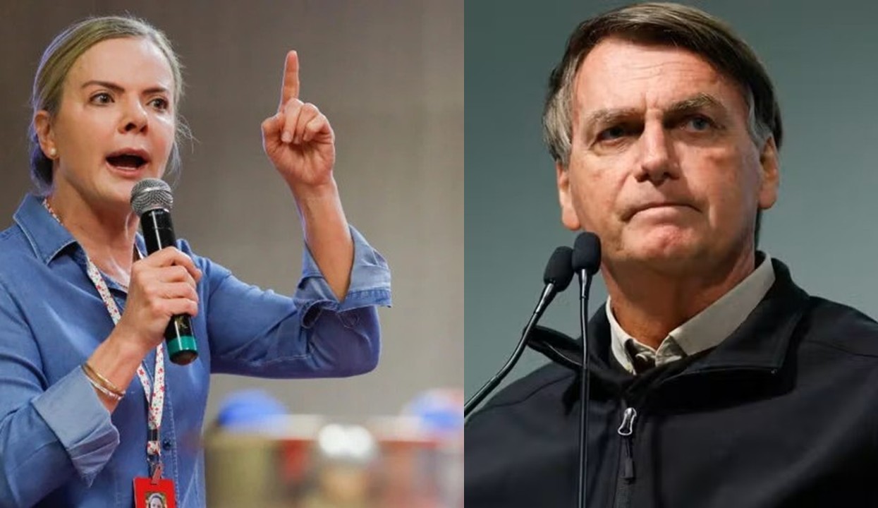 "Sujeito servil a interesses externos": diz Gleisi sobre Bolsonaro após defesa a Trump