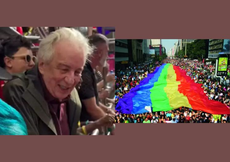 Marco Nanini vai à Parada LGBTQIA+ aos 77 anos