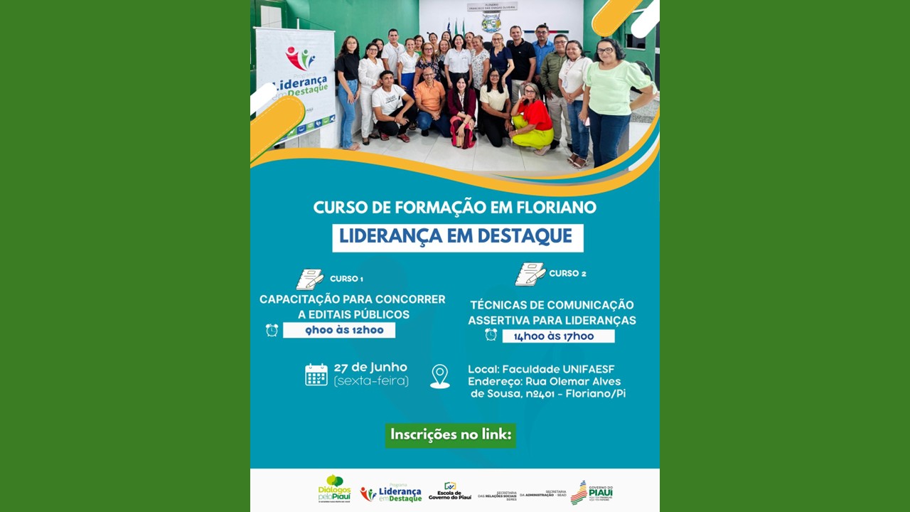 Seres leva programa “Liderança em Destaque” ao Diálogos pelo Piauí em Floriano