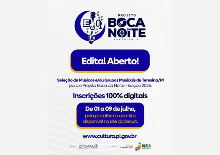Projeto Boca da Noite abre inscrições para a edição 2025 com valorização da música piauiense