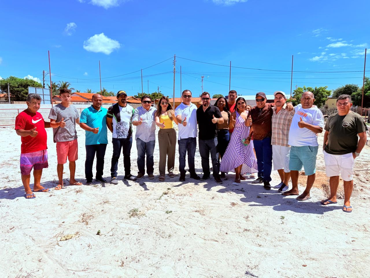 Josiene Campelo visita obras em Caraúbas e Cajueiro da Praia e reforça compromisso com o avanço do esporte no Piauí