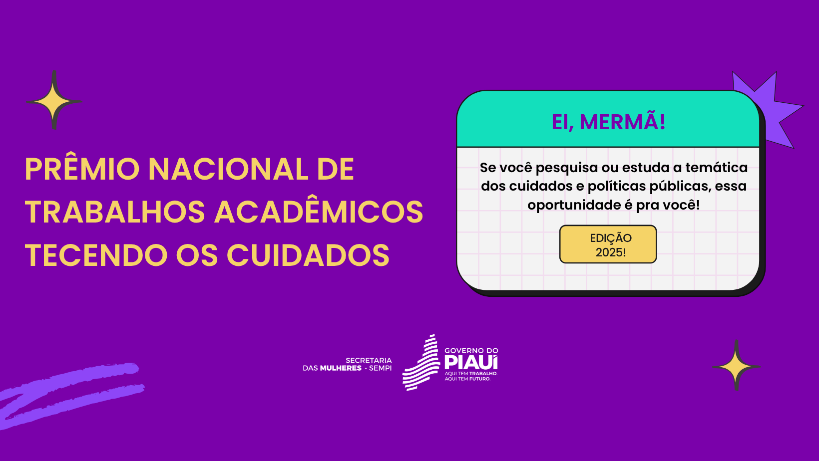Pesquisadores piauienses podem concorrer ao prêmio nacional que valoriza estudos sobre cuidados no Brasil